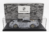 1:18 Porsche 911 GT3 R (992) -- 2022 White Camouflage Test Car Erlkönig -- Spark