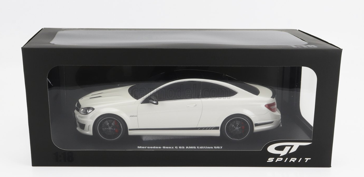 1:18 Mercedes-Benz C63 AMG (W204) Edition 507 -- White -- GT Spirit