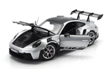 1:18 Porsche 911 (992) GT3 RS Coupe 2022 -- Silver/Black -- NOREV