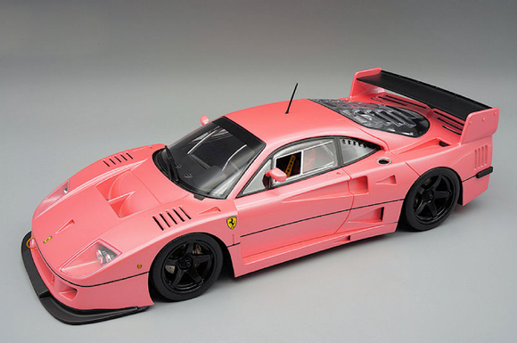(Pre-Order) 1:18 Ferrari F40 LM 1996 -- Pink w/Black Wheels -- Tecnomodel