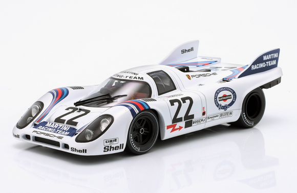 (Pre-Order) 1:18 1971 Le Mans 24 Hour Winner -- #22 Martini Porsche 917K -- Werk83