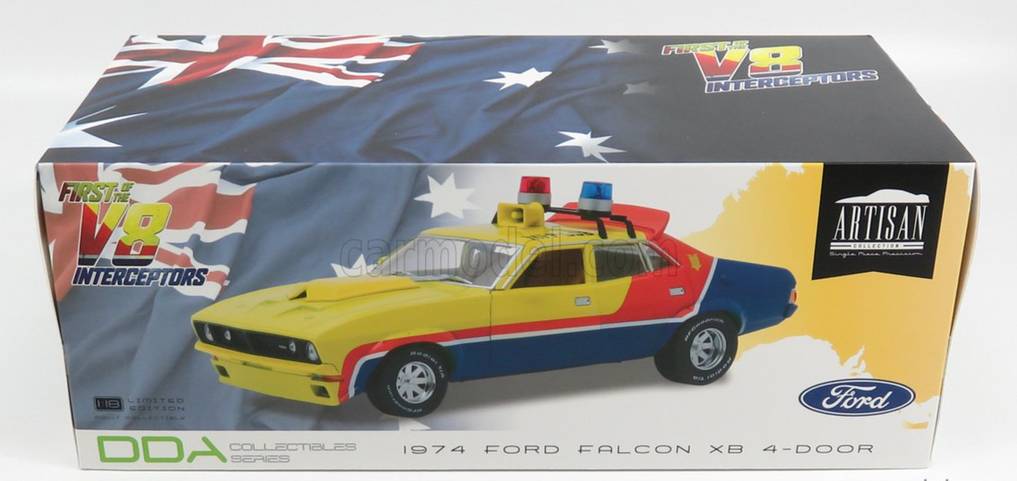1:18 Mad Max -- Yellow V8 Interceptor -- Ford XB Falcon Sedan -- DDA
