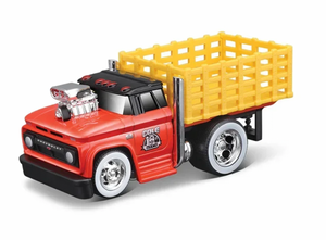 1:64 1966 Chevrolet C60 Stakebed Truck -- Muscle Machines Work Rigs