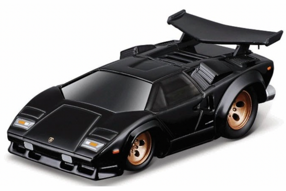 1:64 Lamborghini Countach -- Black -- Muscle Machines