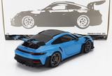 1:18 Porsche 911 (992) GT3 RS Coupe 2023 -- Blue w/Silver Wheels -- Minichamps