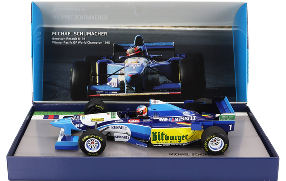 1:18 1995 Michael Schumacher -- World Championship Winner -- Minichamps F1 RARE