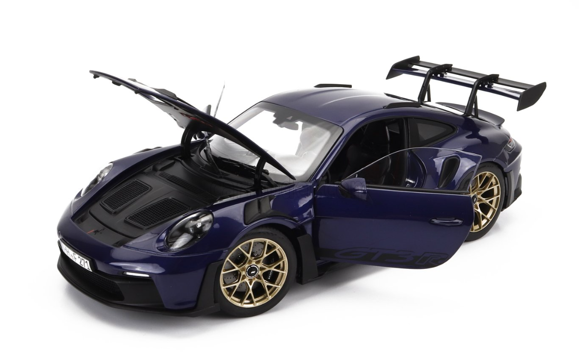 1:18 Porsche 911 (992) GT3 RS Coupe 2022 -- Gentian Blue Metallic -- N