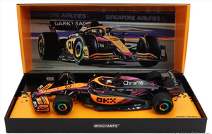 1:18 2022 Daniel Ricciardo - Singapore GP - McLaren MCL36 -- Minichamps F1 RARE