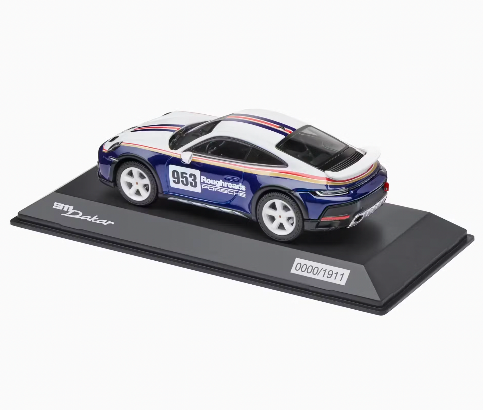 限定 Porsche 911 Dakar 1/43ミニカー SPARK製 1:43 Porsche 911 Dakar (992) Rally Design Package -- #953 Roughroads -