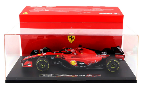 1:18 2023 Charles LeClerc -- #16 Scuderia Ferrari SF-23 -- Bburago F1 Deluxe