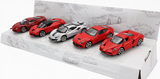 1:64 Ferrari 5-Pack -- 488 GTB / Enzo / 488 Pista / LaFerrari / F12 Berlinetta -- Bburago