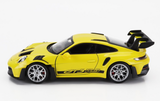 1:24 Porsche 911 (992) GT3 RS Coupe 2022 -- Yellow -- Welly