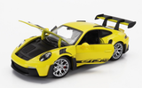 1:24 Porsche 911 (992) GT3 RS Coupe 2022 -- Yellow -- Welly