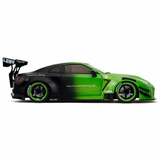 1:18 Nissan GT-R R35 Liberty Walk -- Green/Black -- JADA: Pink Slips