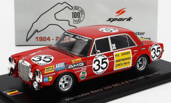 1:43 1971 Spa 24h -- #35 Mercedes-Benz AMG 300 SEL -- Spark 100 Years of Spa 24h