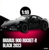 (Pre-Order) 1:18 Porsche 911 (992) Brabus 900 Rocket-R -- Black -- GT Spirit