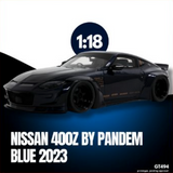 (Pre-Order) 1:18 Nissan 400Z Coupe Pandem -- Midnight Blue -- GT Spirit