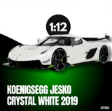 (Pre-Order) 1:12 Koenigsegg Jesko 2019 -- Crystal White -- GT Spirit