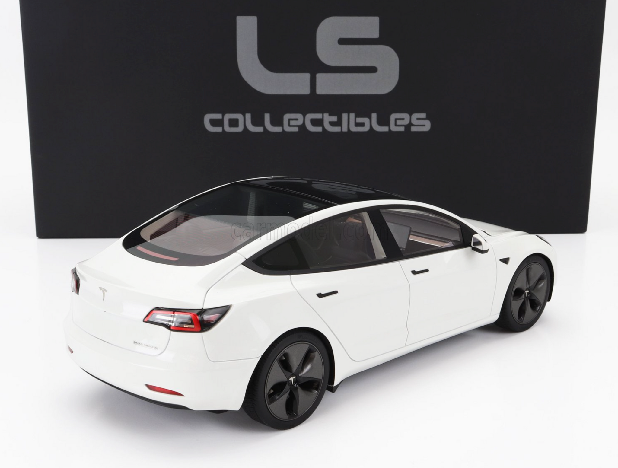 ミニカー 1/18 テスラ モデル3 Pearl White 1:18 Tesla Model 3 2021 -- Pearl White Metallic -- LS
