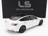 1:18 Tesla Model 3 2021 -- Pearl White Metallic -- LS Collectibles