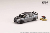 1:64 Mitsubishi Lancer Evo 8 MR GSR w/Engine -- Grey -- Hobby Japan