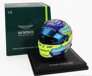 1:5 Helmet -- Fernando Alonso -- 2024 Aston Martin -- Spark F1