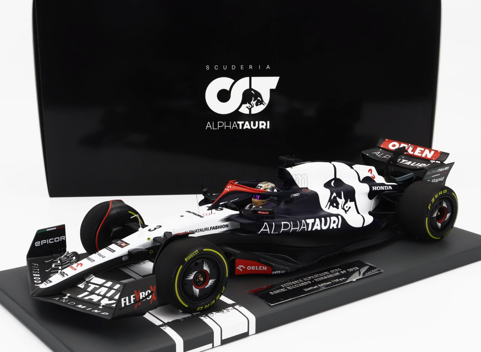 ミニカー MINICHAMPS SCUDERIA ALPHATAURI AT04 1:18 2023 Daniel Ricciardo -- Hungarian GP -- Alphatauri AT04 -- Minic