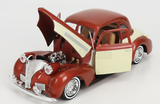 1:24 1939 Chevrolet Coupe Lowrider -- Beige / Brown -- MotorMax Get Low