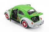 1:24 Volkswagen Beetle -- "Chill" Graffiti Green / White -- MotorMax