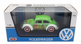 1:24 Volkswagen Beetle -- "Chill" Graffiti Green / White -- MotorMax