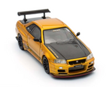 1:64 Nissan Skyline GT-R (R34) TOP SECRET -- Tokyo Auto Salon Gold -- INNO64