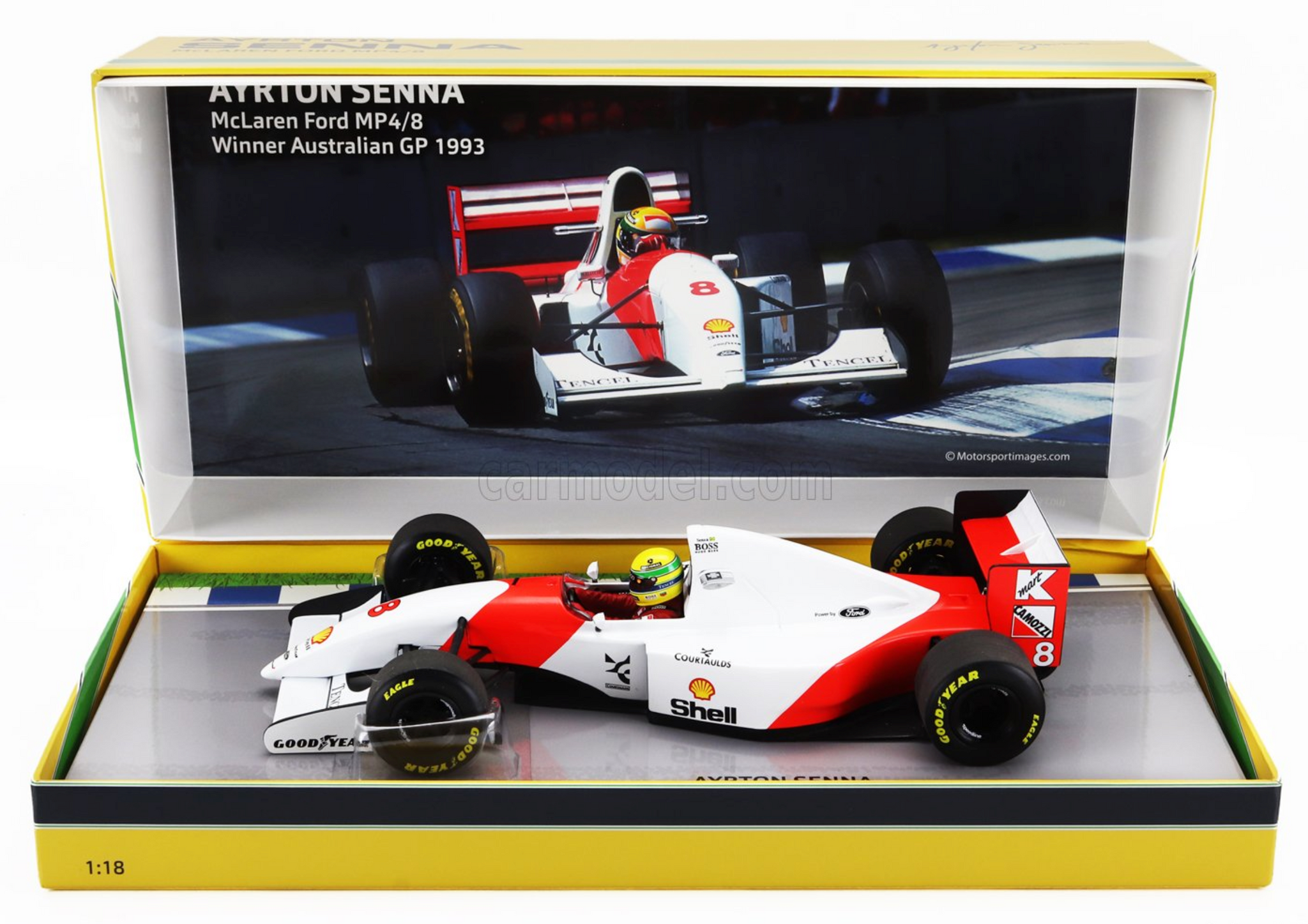 1:18 1993 Ayrton Senna -- Australian GP -- McLaren MP4/8 1:18 1993 Ayrton Senna -- Australian GP -- McLaren MP4/8