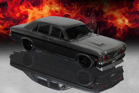 (Pre-Order) 1:24 Ford XW Falcon GT-HO - Inferno Series Black - DDA Collectibles