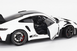 1:18 Porsche 911 (992) GT3 RS Coupe 2022 -- White w/Black Wheels -- Minichamps