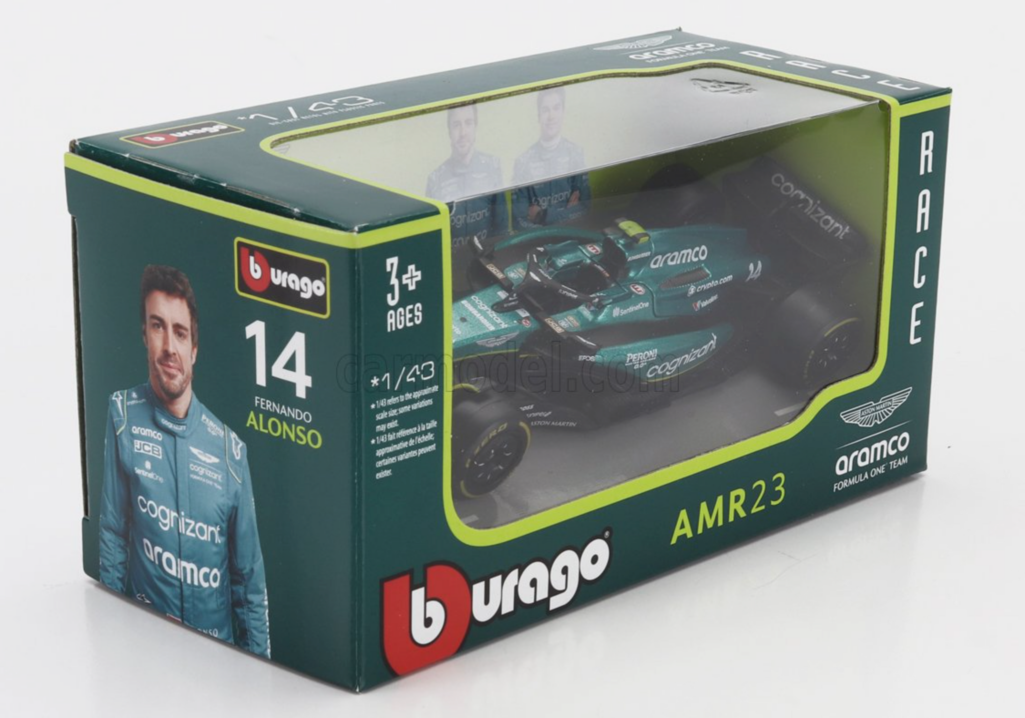 Miniature F1 Aston Martin AMR23 Fernando Alonso #14 – Minichamps 1/43 – GP Pays-Bas 2023