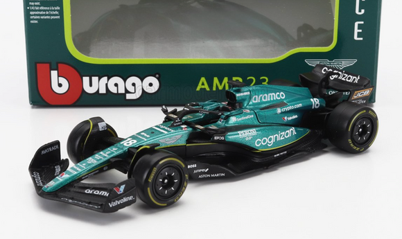 1:43 2023 Lance Stroll -- #18 Aston Martin AMR23 -- Bburago F1