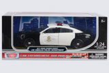 1:24 2011 Dodge Charger Police Pursuit "LAPD" -- Black/White -- Maisto