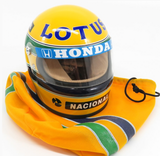 1:2 Helmet -- 1987 Season - Ayrton Senna -- Bell Mini Helmet F1