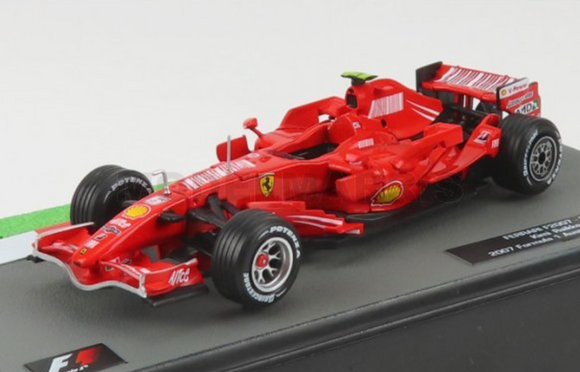 1:43 2007 World Champion Kimi Raikkonen -- Ferrari F2007 -- Atlas/Edicola F1