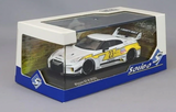 1:43 Nissan GTR R35 LB Silhouette Liberty Walk -- #23 White/Yellow -- Solido