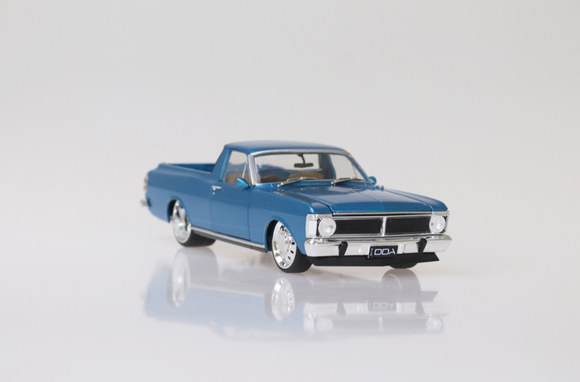 (Pre-Order) 1:24 Ford XY Falcon Ute -- Custom Blue -- DDA Collectibles