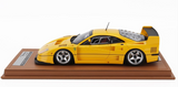 1:18 Ferrari F40 LM 1996 -- Yellow w/Silver Wheels -- Tecnomodel