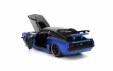 (Pre-Order) 1:24 1970 Ford Mustang -- Blue/Black Flames -- JADA: Big Time Muscle