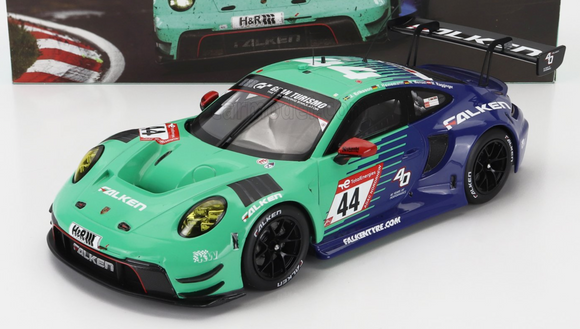 1:18 2023 Nurburgring 24h -- #44 Falken Porsche 911 GT3 R -- IXO Models