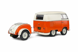 1:18 Volkswagen Shorty "Kool Kombi" -- Orange/White -- Solido