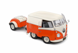1:18 Volkswagen Shorty "Kool Kombi" -- Orange/White -- Solido