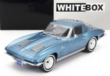 1:24 Chevrolet Corvette (C2) Stingray 1963 -- Light Blue Metallic -- WhiteBox