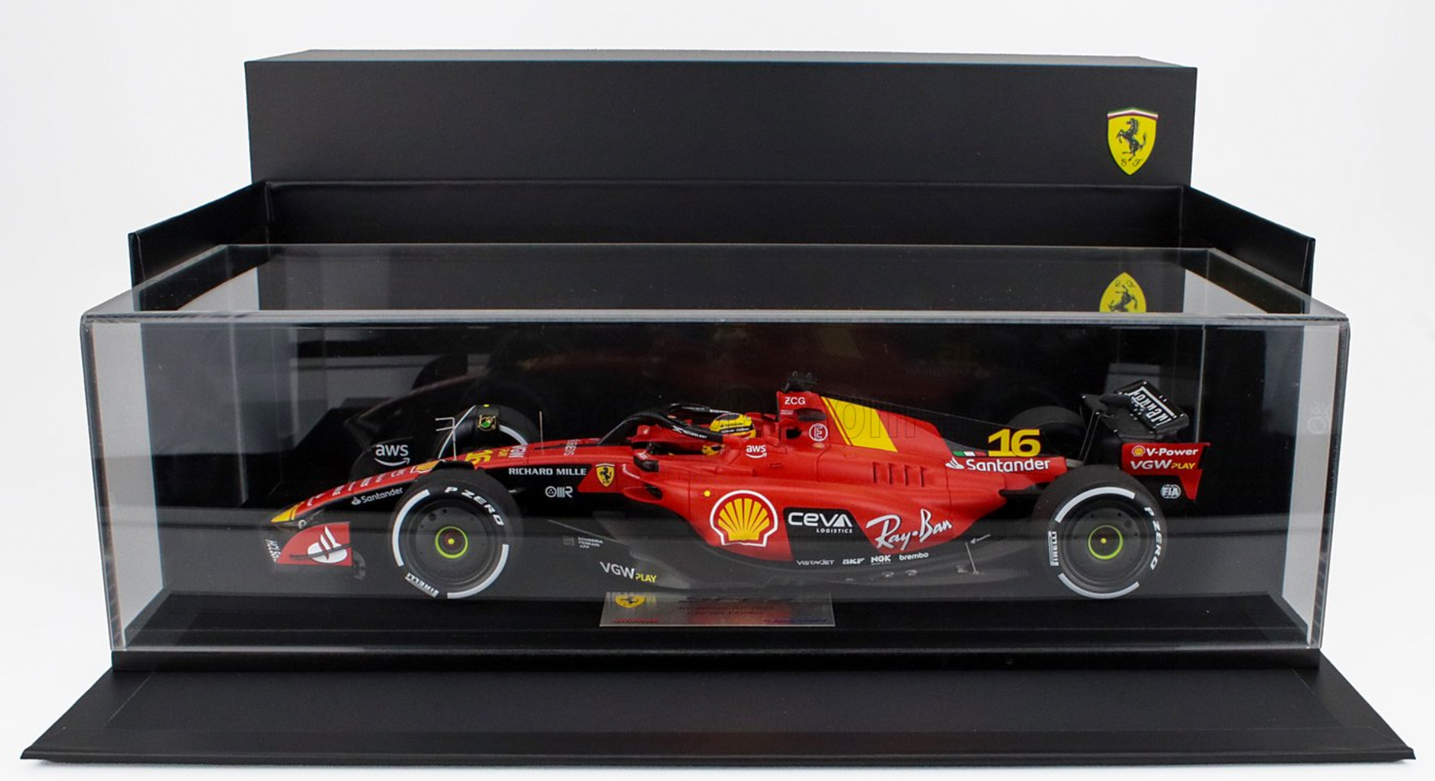 Miniature LOOKSMART 1/18 Ferrari SF-23 - GP Italie 2023 - Carlos Sainz - Résine