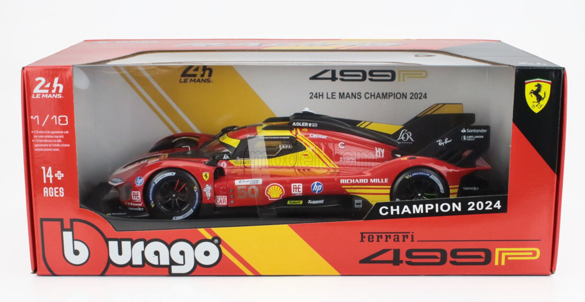 ブラーゴ 1/18 フェラーリ SF1000 SF90 2台セット ベッテル Bburago