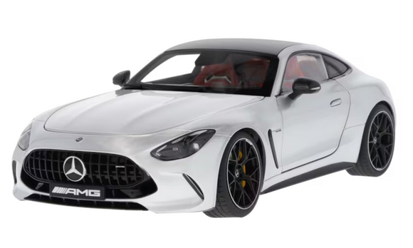 1:18 Mercedes-Benz AMG GT63 Coupe -- Hightech Silver -- NZG: Dealer Edition